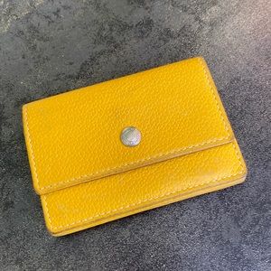 Yellow coach wallet